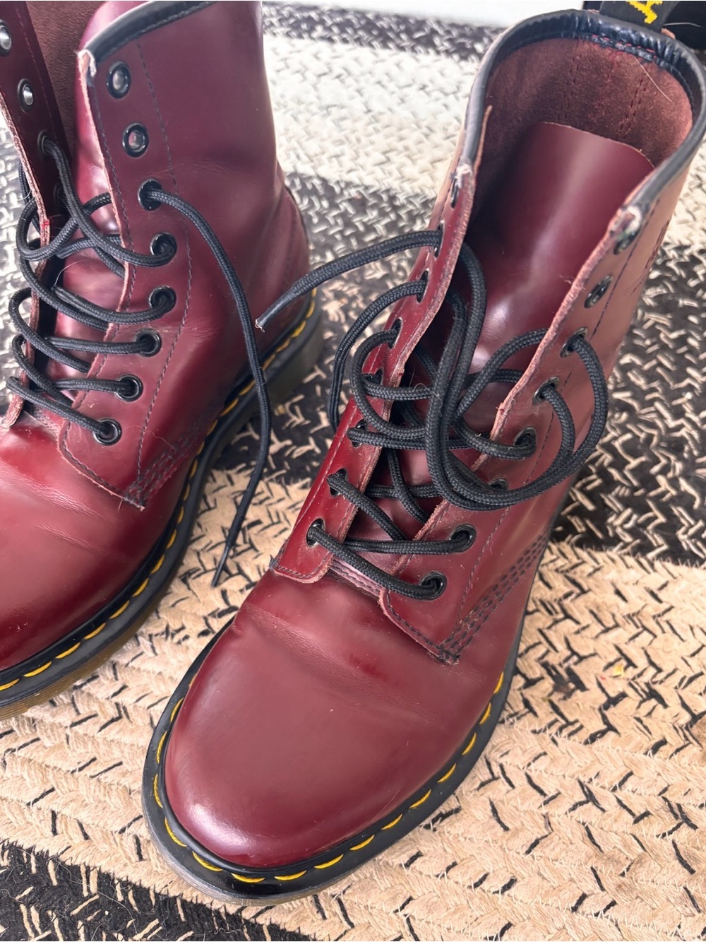 Doc Martens 8 hole cherry docs